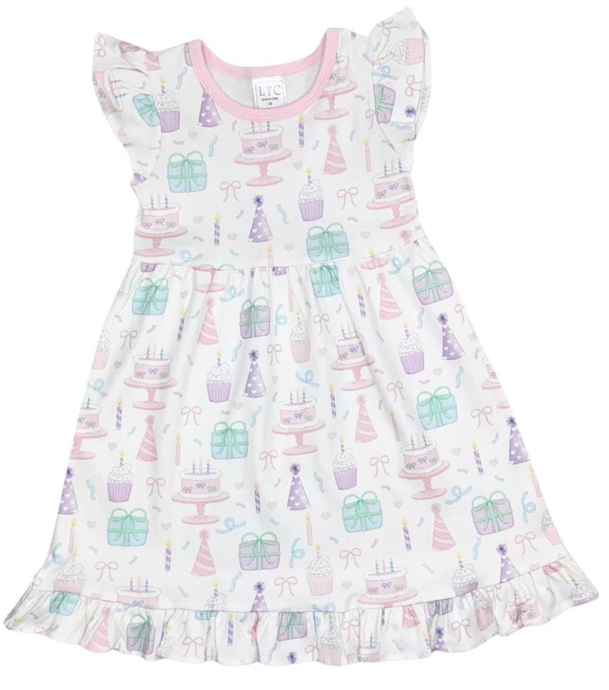 Flutter Sleeve Birthday Dress