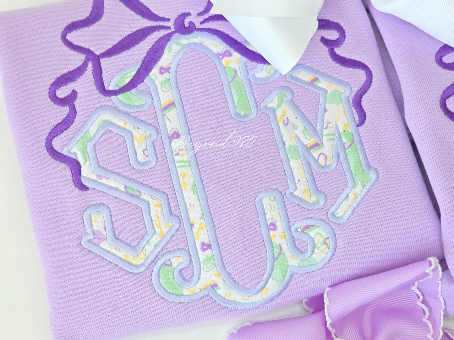Bow and Liberty of London Applique Monogram