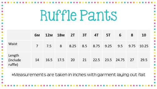 Girl's Micro-Striped Ruffle Pants
