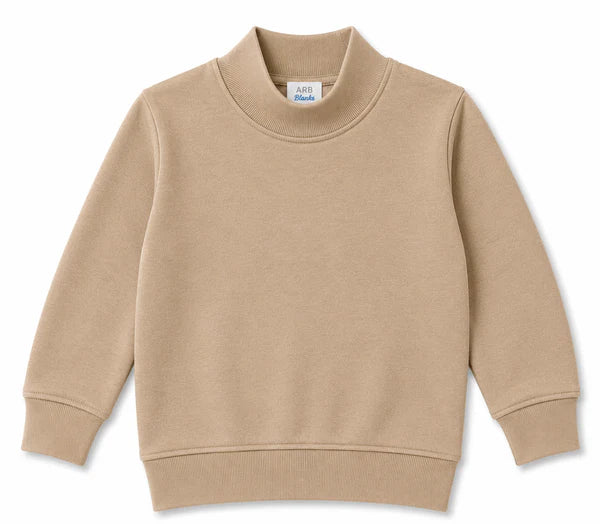 Premium Kids Mock Neck Sweatshirt | 25 Colors | Preorder