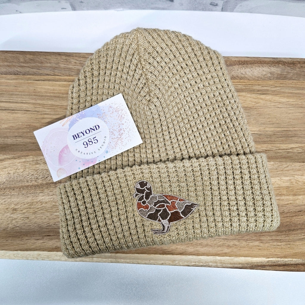 Mallard Duck Embroidered Beanies