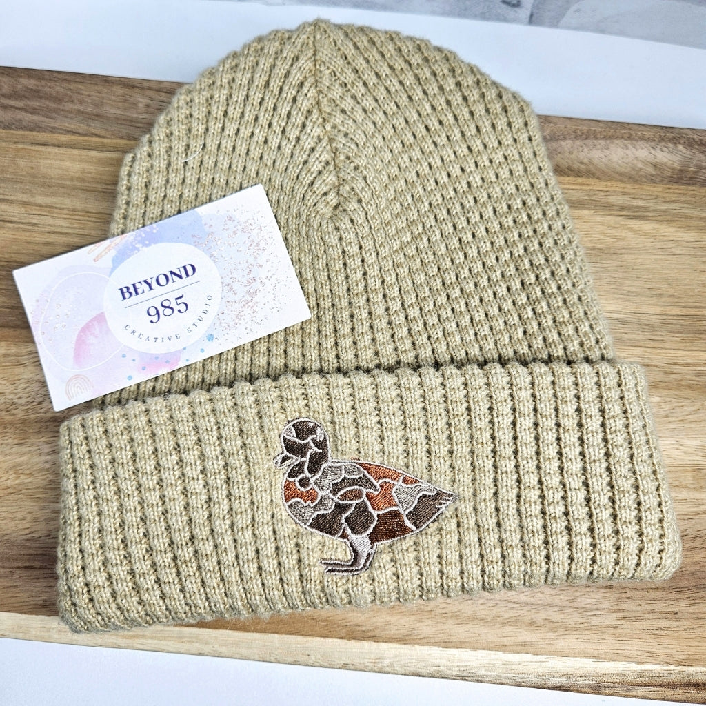 Mallard Duck Embroidered Beanies