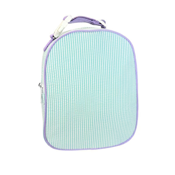 Mint Seersucker Lunch Box | Girls
