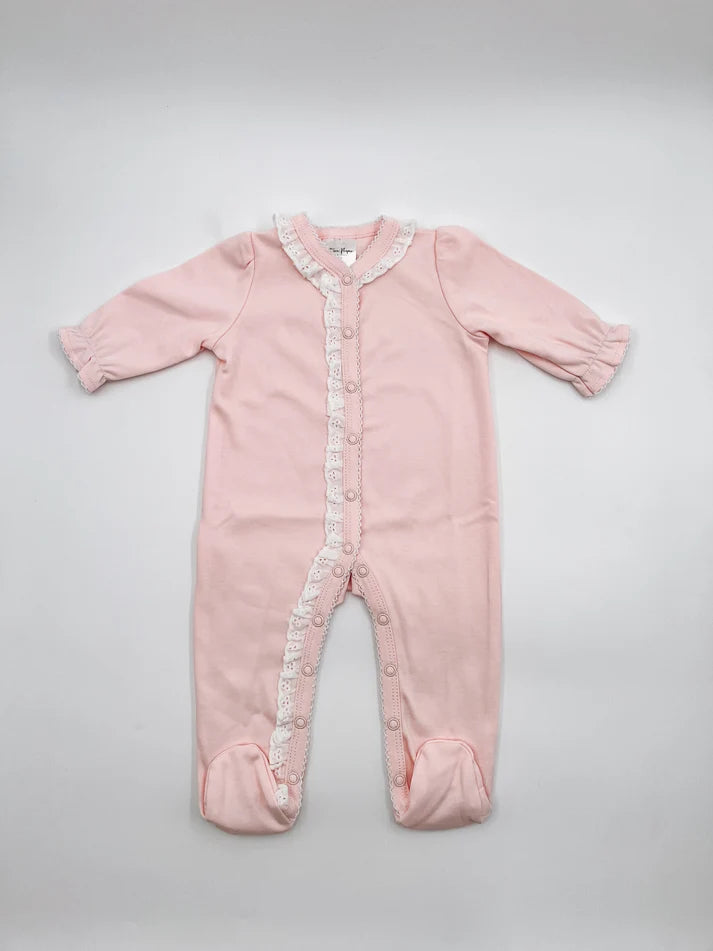 Lace Trim Footie