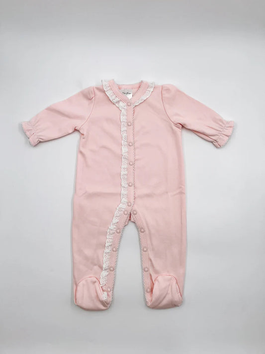 Lace Trim Footie