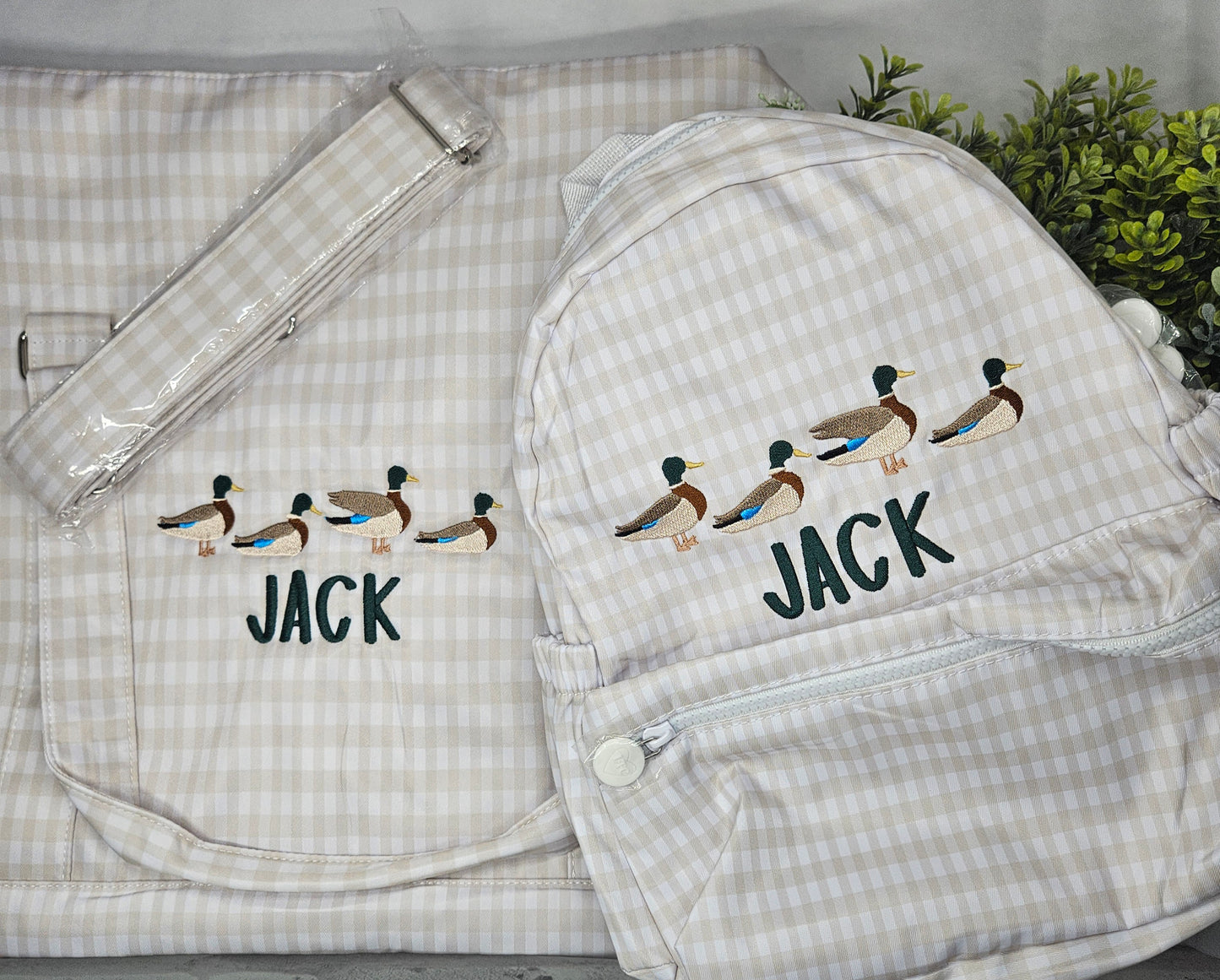 NEW!! Mallards Backpack and Travel Set