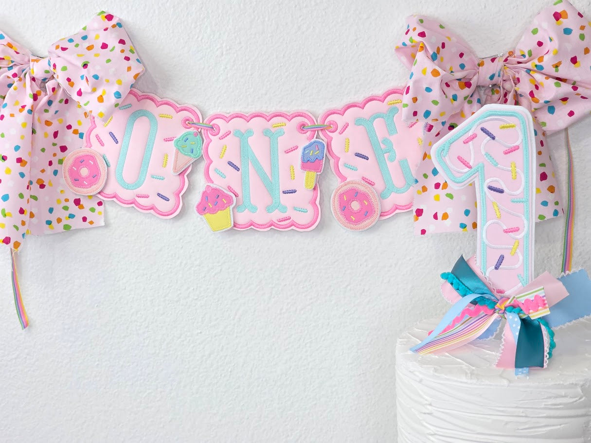 Custom ONE Birthday Banner