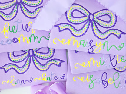 Mardi Gras Bow Sweatshirt