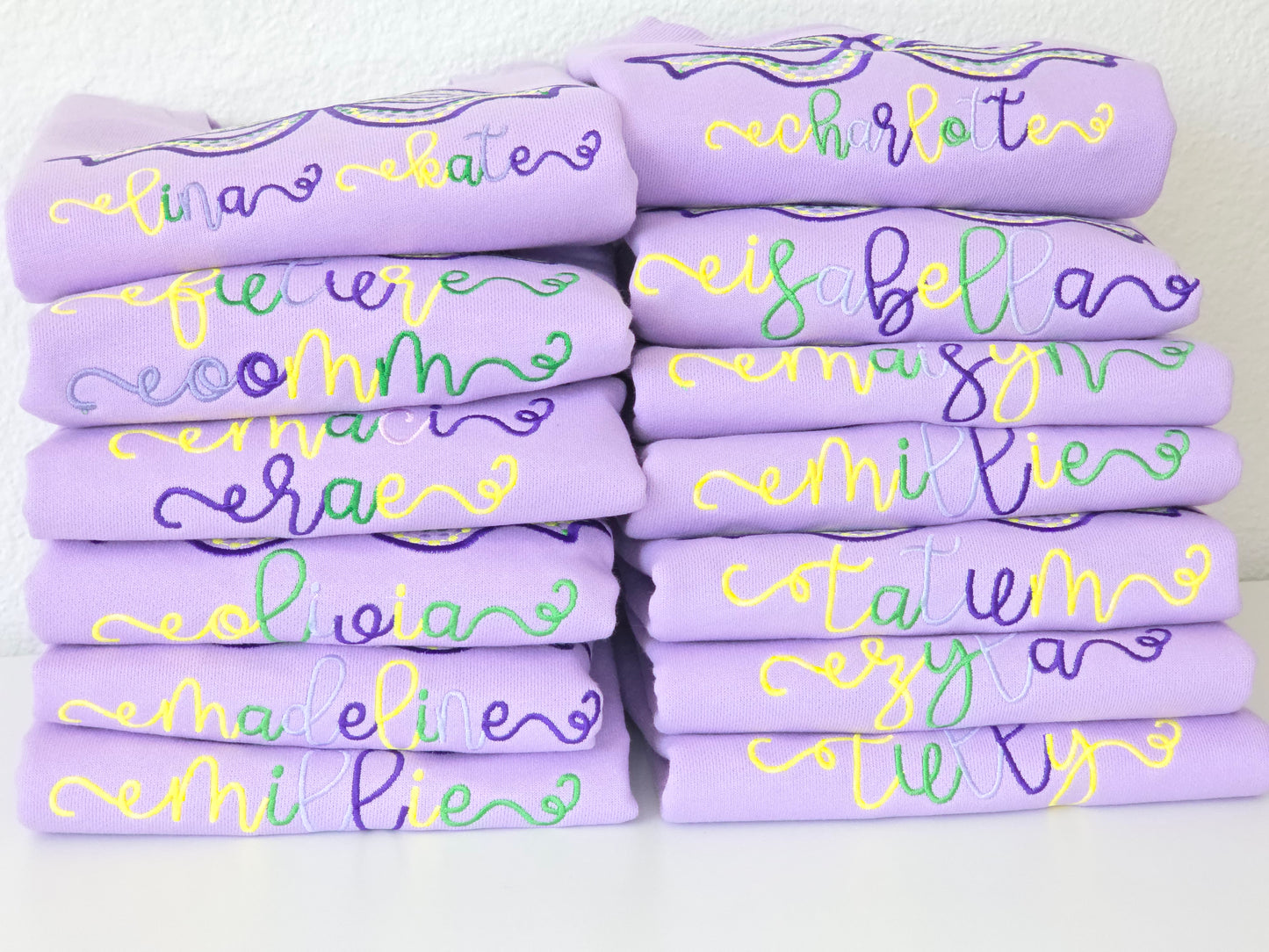 Mardi Gras Bow Sweatshirt