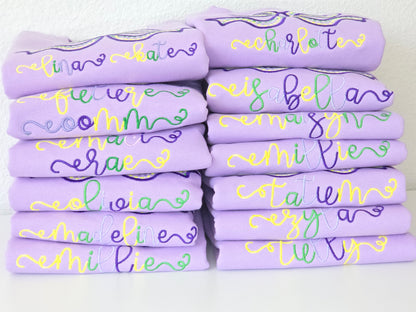 Mardi Gras Bow Sweatshirt