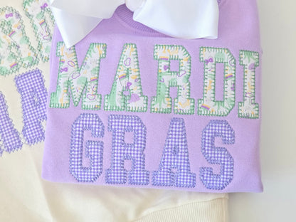 Mardi Gras Sweatshirt | Lavender