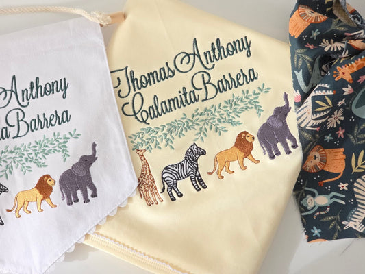 Nursery Inspired Personalized Baby Blanket