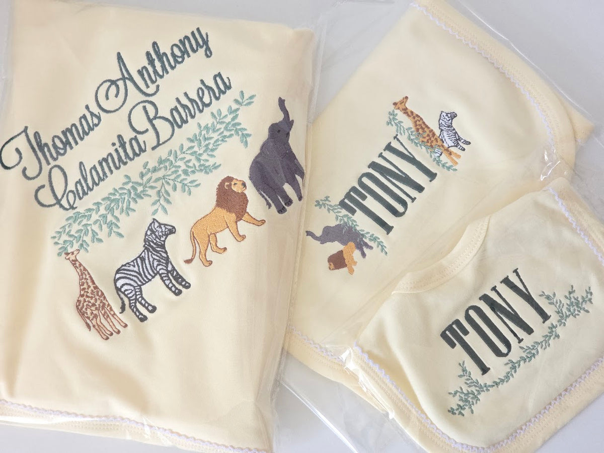 Nursery Inspired Personalized Baby Blanket