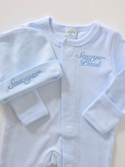 Picot Trim Baby Footies