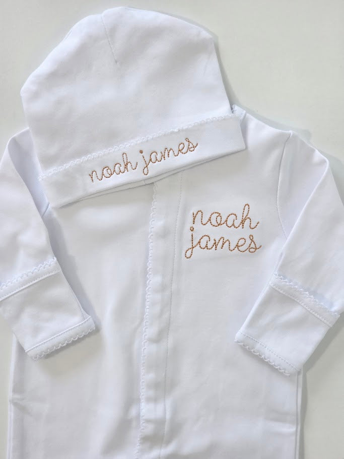 Picot Trim Baby Footies