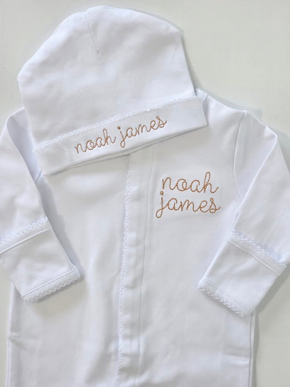 Picot Trim Baby Footies