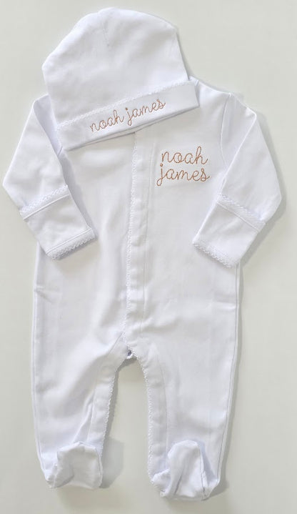 Picot Trim Baby Footies