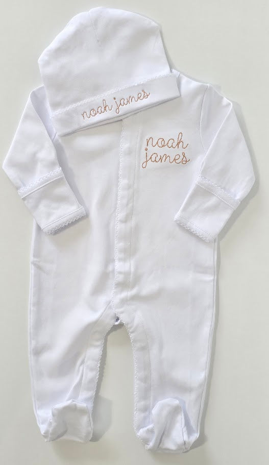 Picot Trim Baby Footies