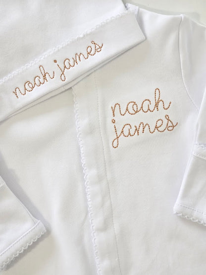 Picot Trim Baby Footies