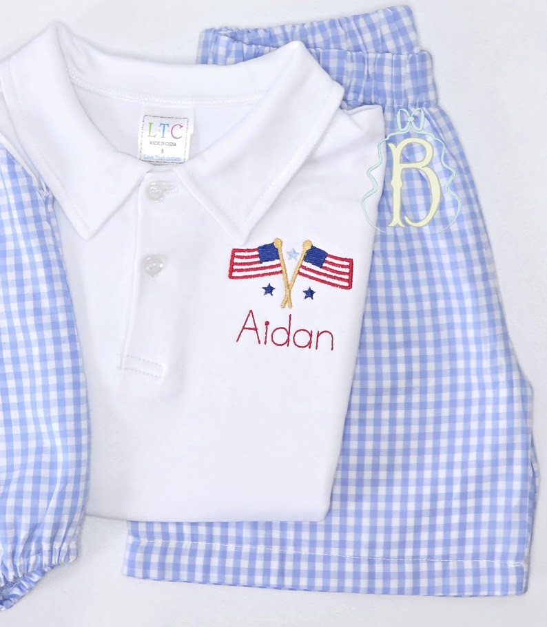 Classic Patriotic Name Polo