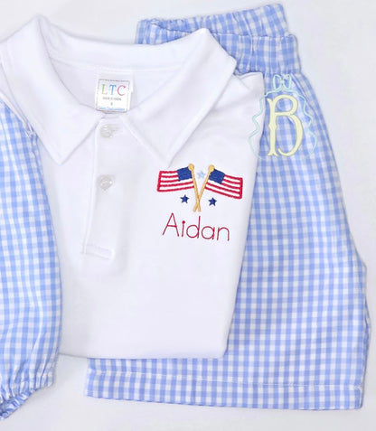 Classic Patriotic Name Polo