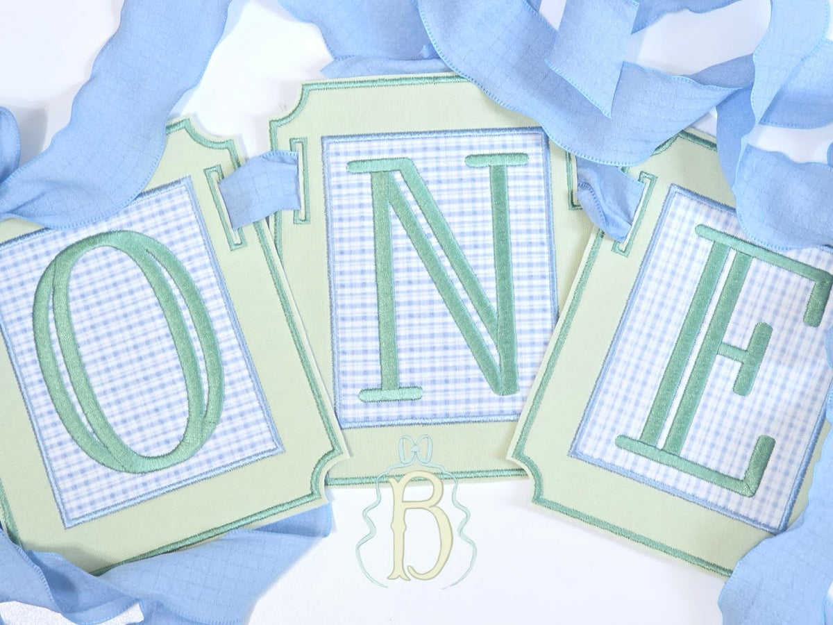 Custom ONE Birthday Banner
