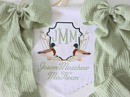 Mallard Monogram Newborn Door Hanger