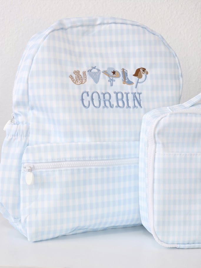Western Gingham Backpack