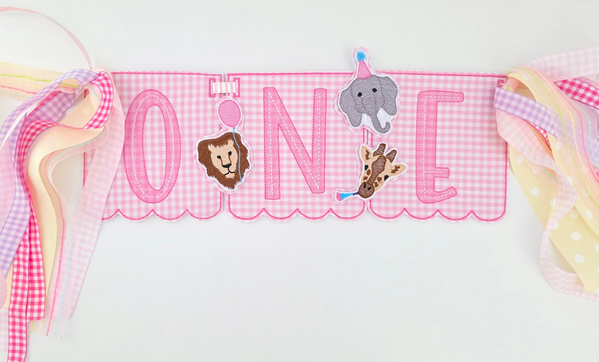 Custom ONE Birthday Banner
