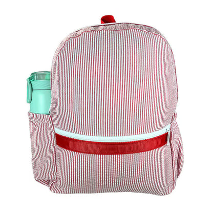 Mint Seersucker Backpack | Boys