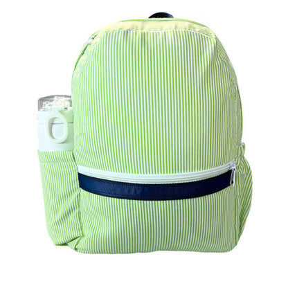 Mint Seersucker Backpack | Boys