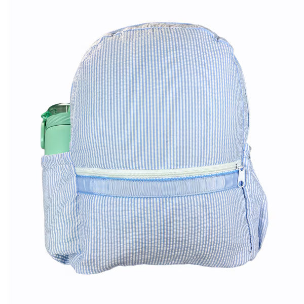 Mint Seersucker Backpack | Girls