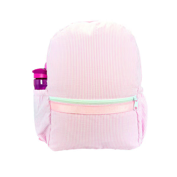 Mint Seersucker Backpack | Girls