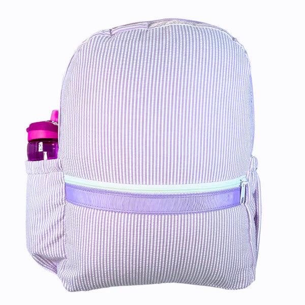 Mint Seersucker Backpack | Girls