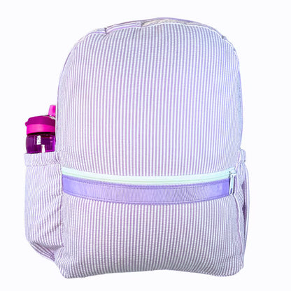 Mint Seersucker Backpack | Girls