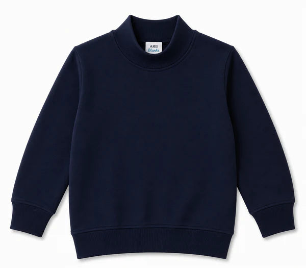 Premium Kids Mock Neck Sweatshirt | 25 Colors | Preorder