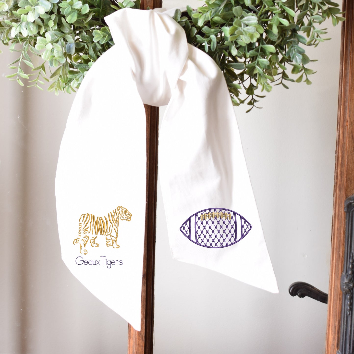 Chic Gameday Wreath Sashes