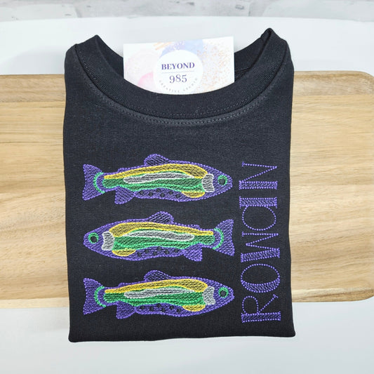 Mardi Gras Fish Sweatshirt