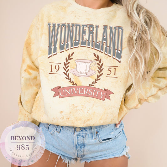 Alice In Wonderland Sweatshirt - Wonderland University