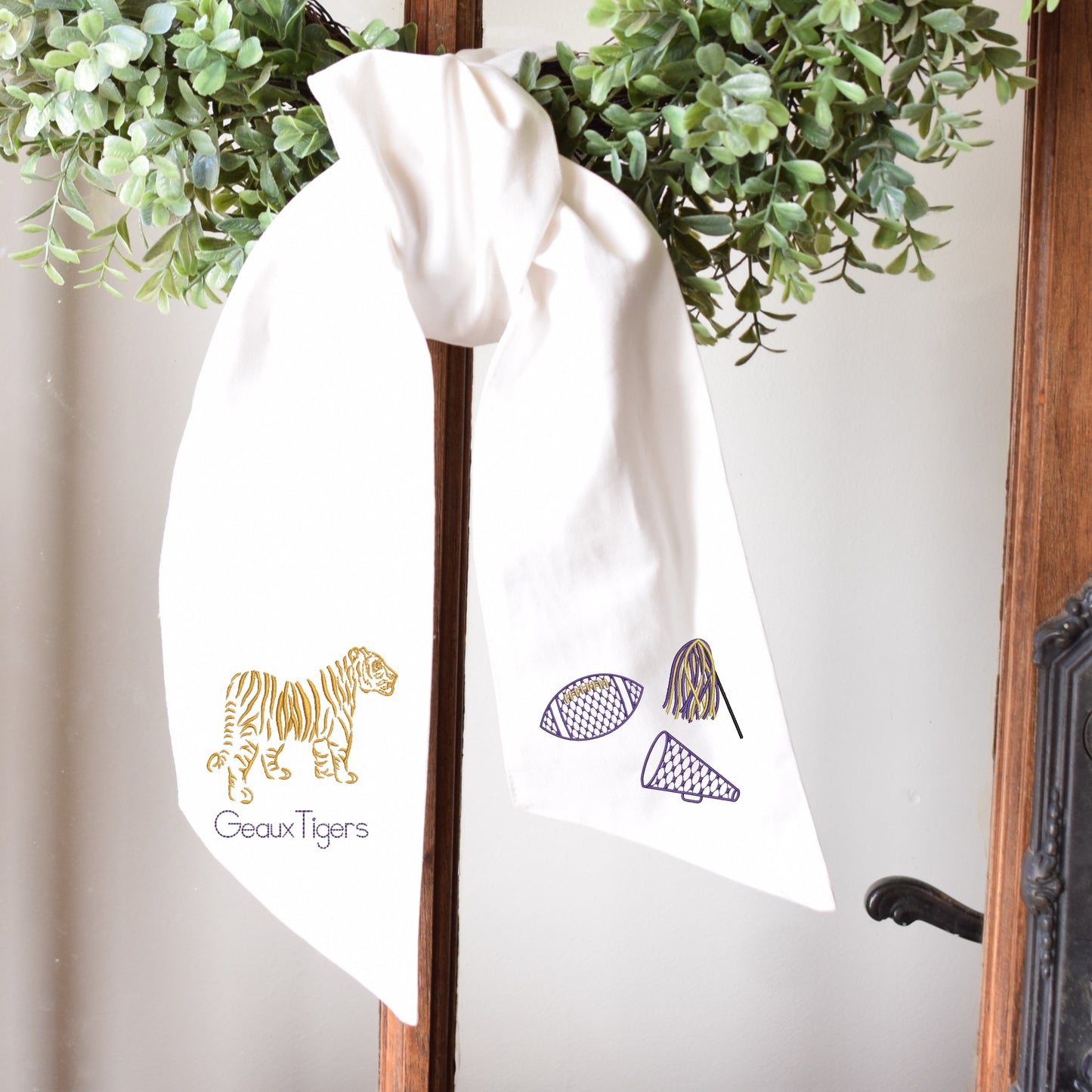 Chic Gameday Wreath Sashes