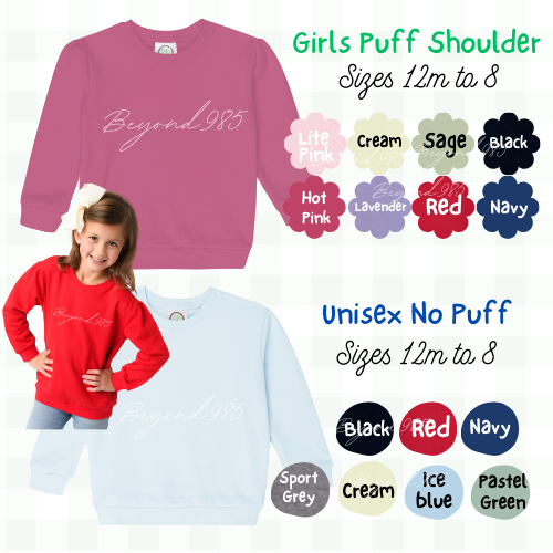 Monogrammed Side Bow Sweatshirts