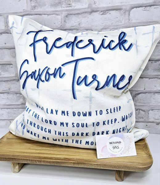 Bedtime Prayer Personalized Throw Pillow