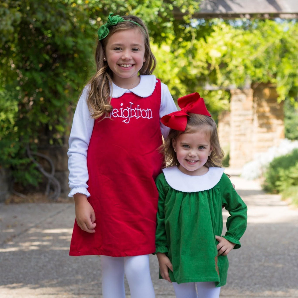 Girls Christmas Corduroy Jumper Set