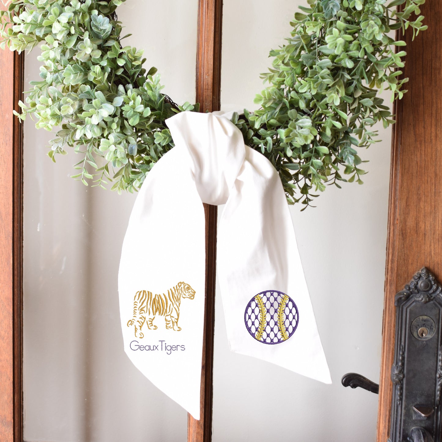 Chic Gameday Wreath Sashes