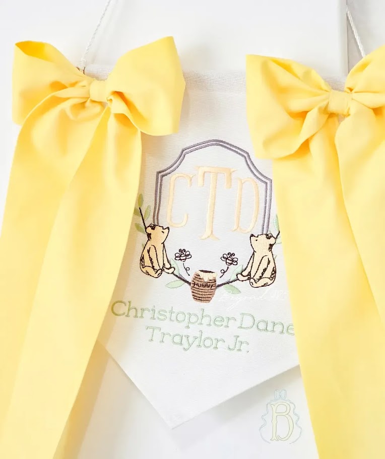 Storybook Bear Newborn Door Hanger