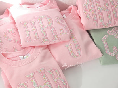 Girls Sweatshirts | Applique Monogram