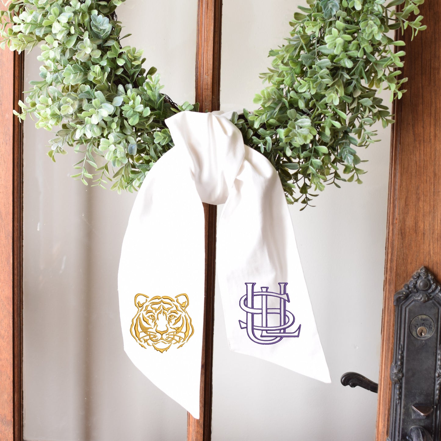 Chic Gameday Wreath Sashes