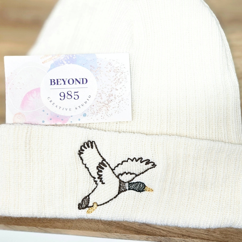 Mallard Duck Embroidered Beanies