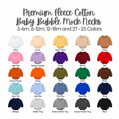 Premium Mock Neck Sweatshirt Bubble | 25 Colors | Preorder