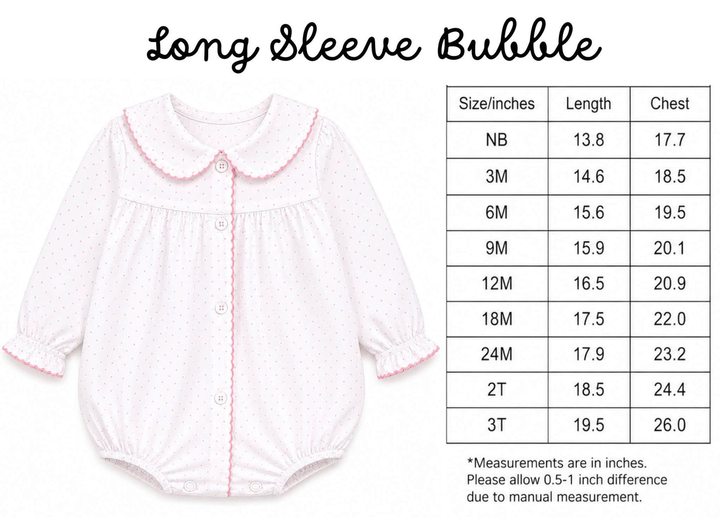 Girls Pastel Stripe Long Sleeve Bubble